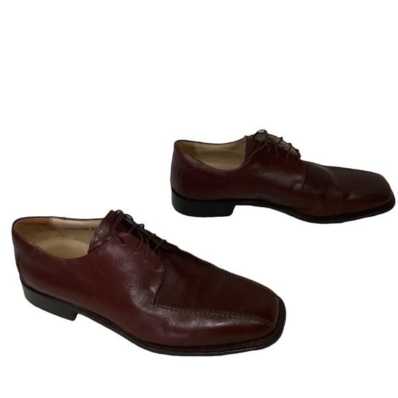 Pronto Uomo Firenze Made in Italy Men’s Brown Leather Shoe Size 11.5 - Picture 4 of 7